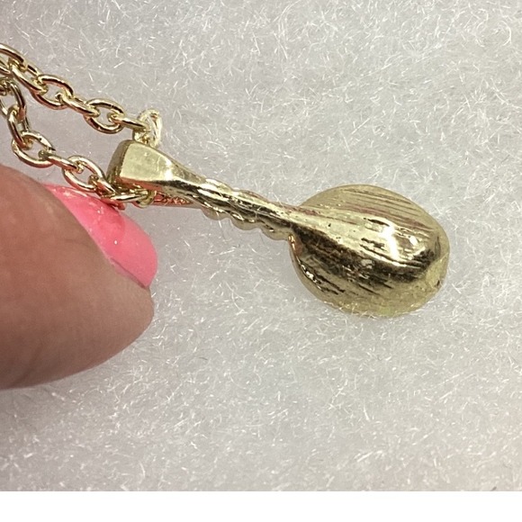 Sapphire Pendant Necklace Gold Tone Chain Bezel Set 2.00 ct - Picture 4 of 9